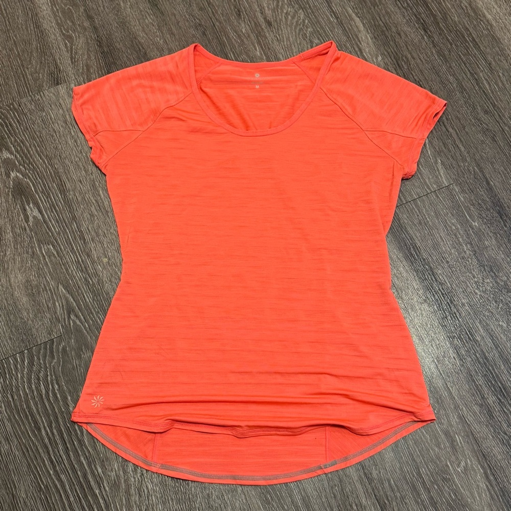 (BOGO) Athleta Orange Fitted Cap Sleeve T-Shirt